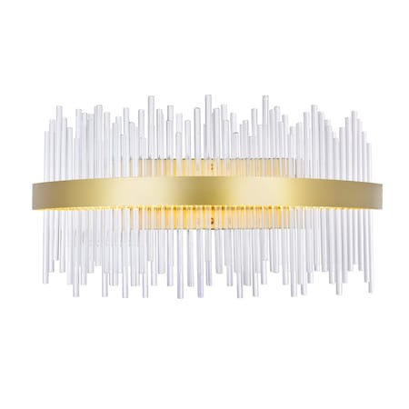 Cwi Lighting Genevieve LED Wall Sconce With Medallion Gold Finish 1063W24-169